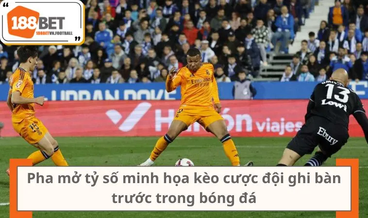 Pha mở tỷ số minh họa kèo cược đội ghi bàn trước trong bóng đá